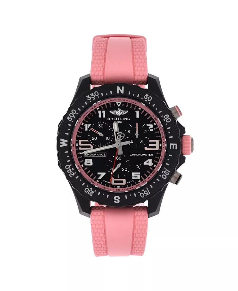 Pre-Owned Breitling Endurance Pro Chronograph Quartz Watch in Breitlight and Rubber 44mm