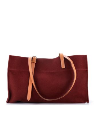 Etriviere Elan Shopping Tote Toile and Leather