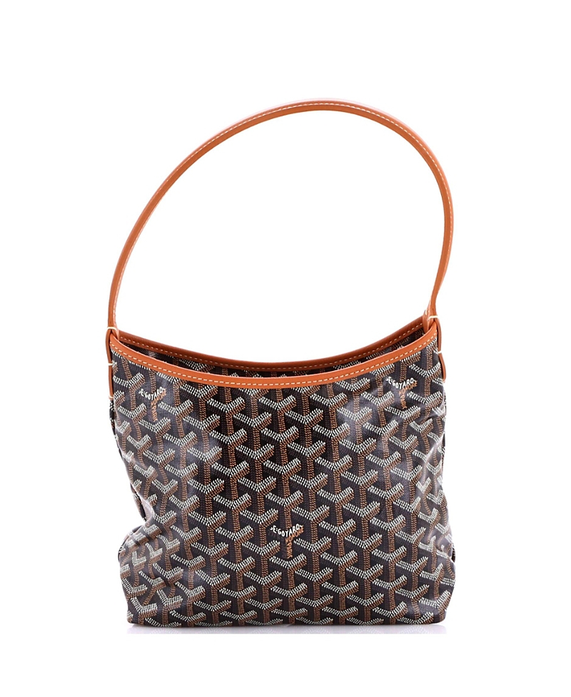 Pre-Owned Goyard Mini Boheme Hobo Coated Canvas