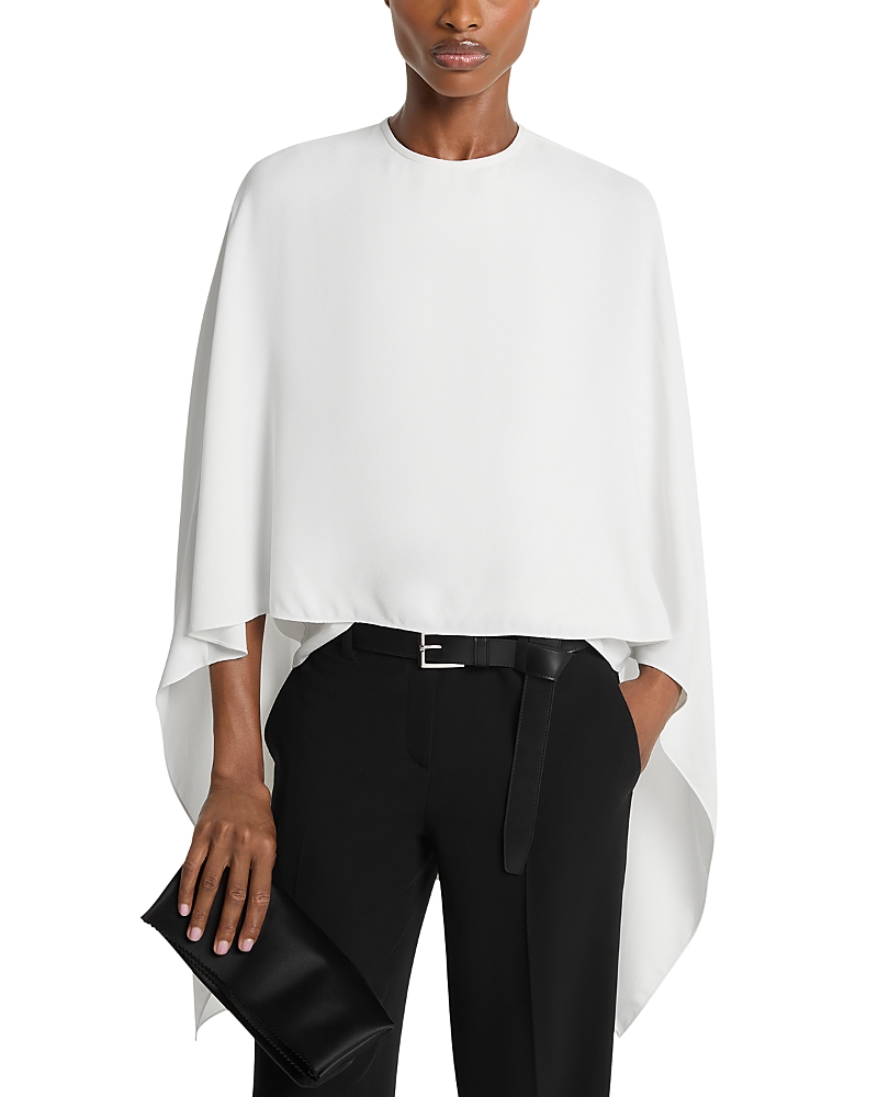 Michael Kors Collection Viscose Georgette Cape Blouse