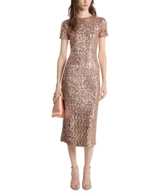 Michael Kors Collection Sequin Column Sheath Dress