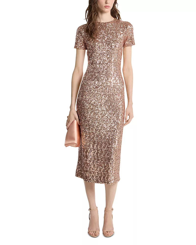 Michael Kors Collection Sequin Column Sheath Dress