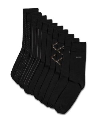 Argyle Crew Socks, Pack of 5