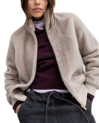 Faux Fur Bomber Jacket