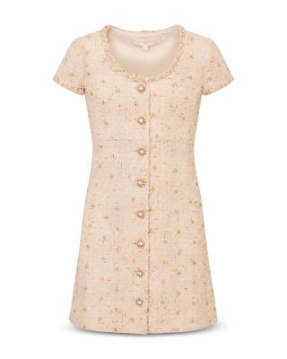 Girls' Ahava Tween Embellished Tweed Dress – Big Kid