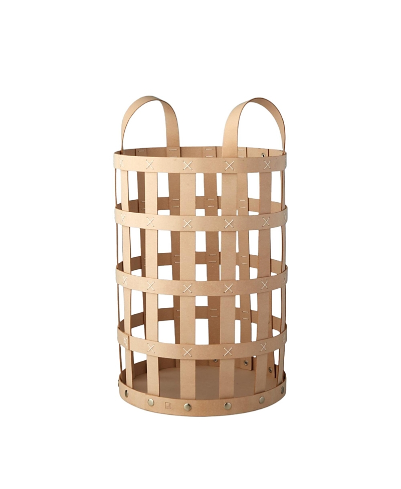 Be Home Pali Leather Everything Basket