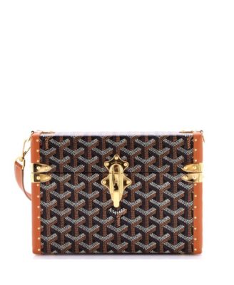 Pre-Owned Goyard Pm Cassette Trunk Shoulder Bag Coated Canvas