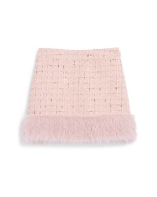 Girls' Arden Boucle Faux Fur Skirt – Big Kid