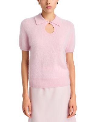 Talallia Cashmere Collared Polo Sweater