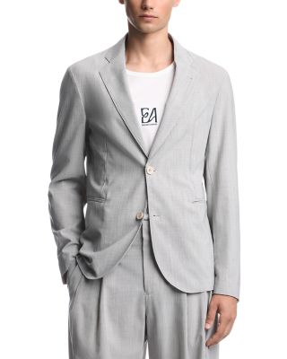Wool Blend Stripe Blazer
