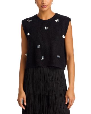 The Great. The Embellished Sweater Vest