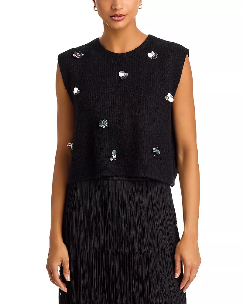 The Great. The Embellished Sweater Vest