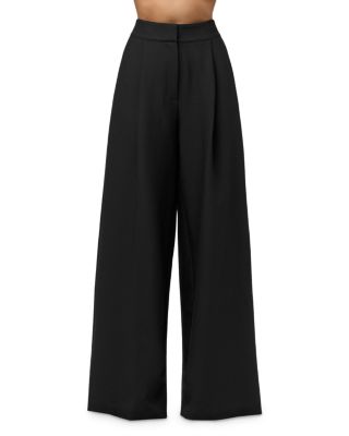 Pleated Wide Leg Suit Pants