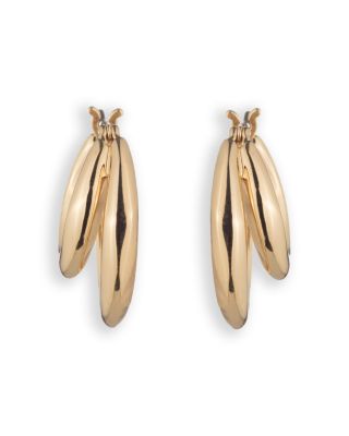 Puffy Split Hoop Earrings