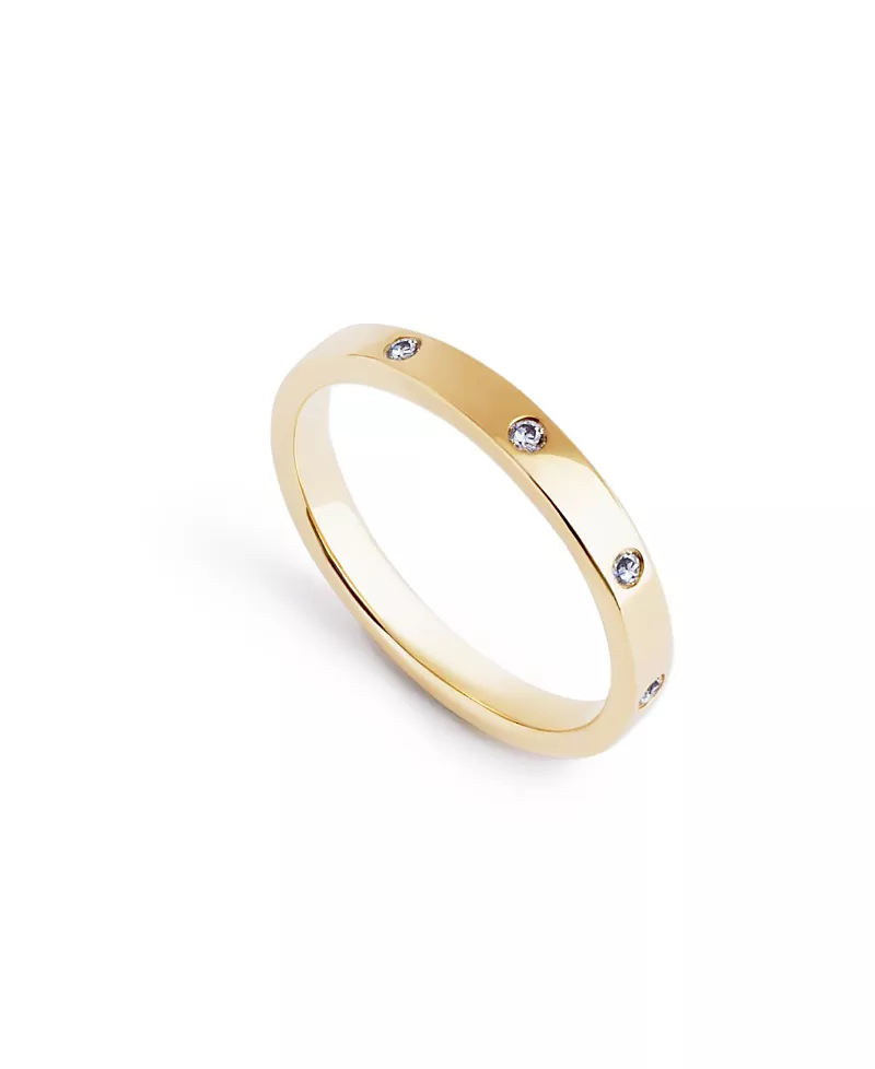Ana Luisa Selena Gold Band Ring