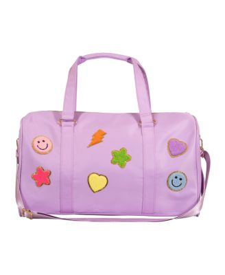  Girls' Nylon Duffle Bag with Assorted Patches