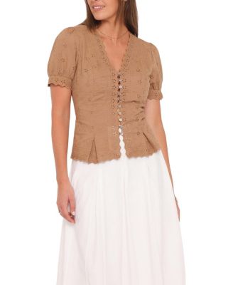  Lorraine Eyelet Top