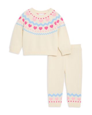 Girls' Heart Fairisle Sweater & Pants Set - Baby