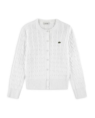 Girls' Cable Knit Cotton Cardigan – Big Kid