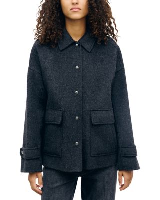 Asti Wool Snap Front Coat