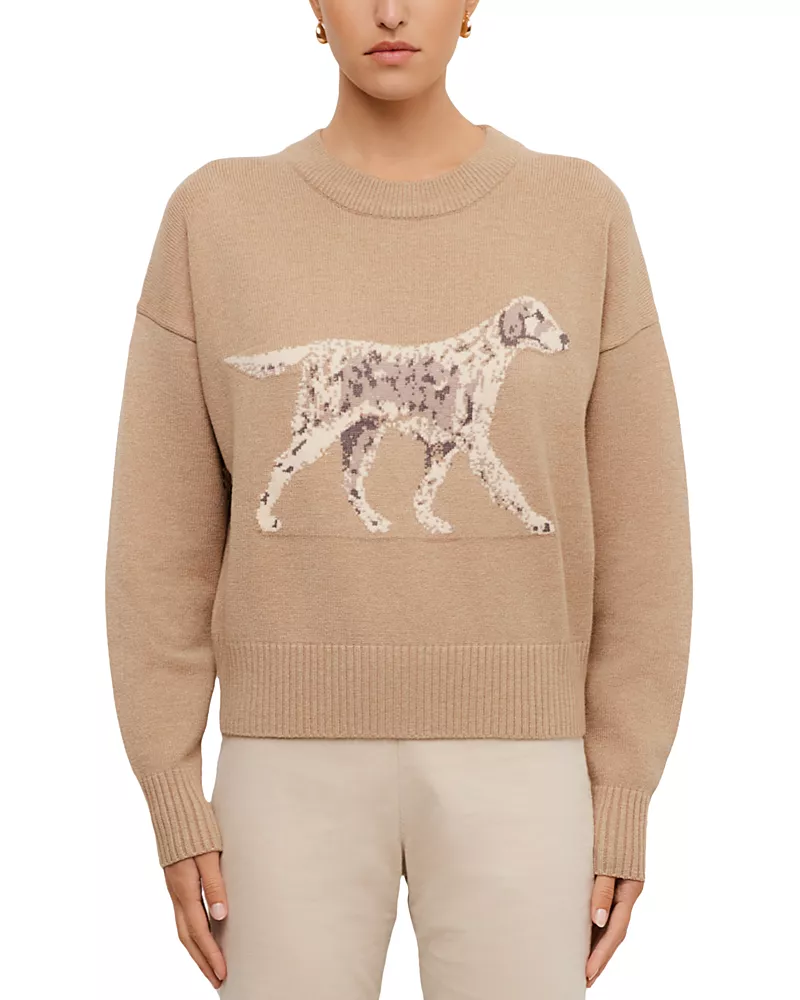 Fifteen Twenty Golden Intarsia Crewneck Sweater