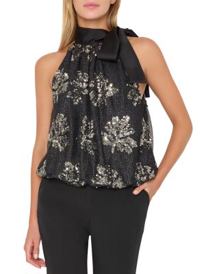 Esme Sequin Halter Top