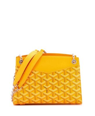  Mini Structured Rouette Chain Shoulder Bag Coated Canvas