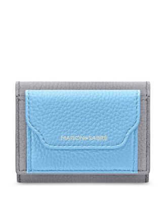 Leather Compact Trifold Wallet