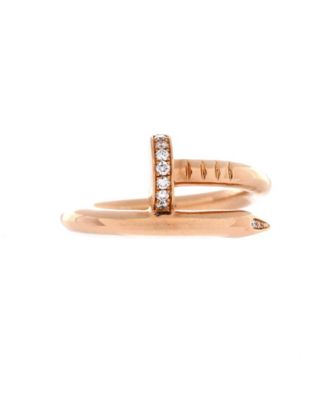  Juste un Clou Ring 18K Rose Gold and Diamonds