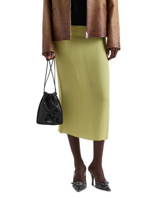  Triple Chiffon Midi Skirt