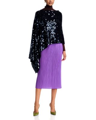 Zankov Delania Pleated Midi Flare Skirt