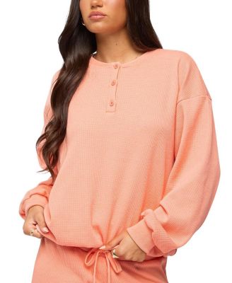 Baila Waffle Henley Top