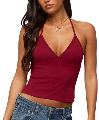 Noriah V Neck Halter Top