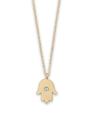 Meira T 14K Yellow Gold Hamsa Necklace, 16