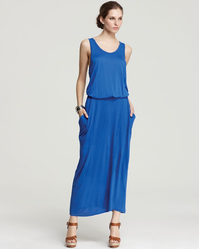 DKNY Racerback Maxi Dress with Pockets Bloomingdale s
