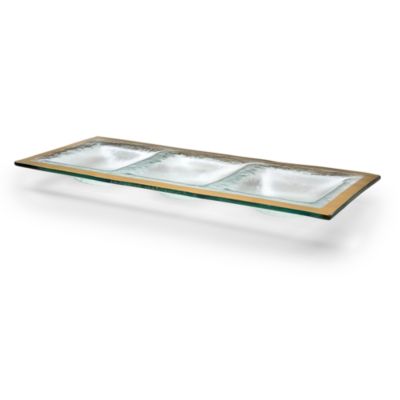 Annieglass - Roman Antique 3-Section Tray