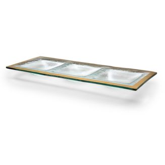 Annieglass Roman Antique 3-Section Tray | Bloomingdale's All Home