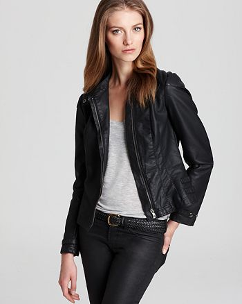 FRENCH CONNECTION Jacket - T Galazy Faux Leather | Bloomingdale's