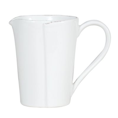 VIETRI - Vietri Lastra Pitcher, White
