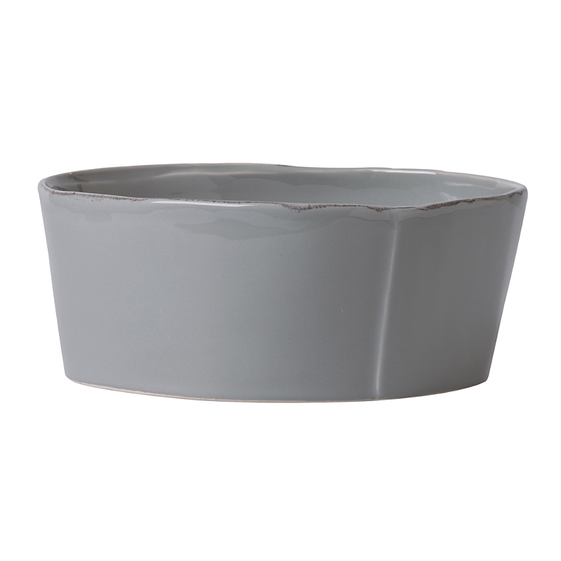 Vietri Lastra Large Serving Bowl In Gray