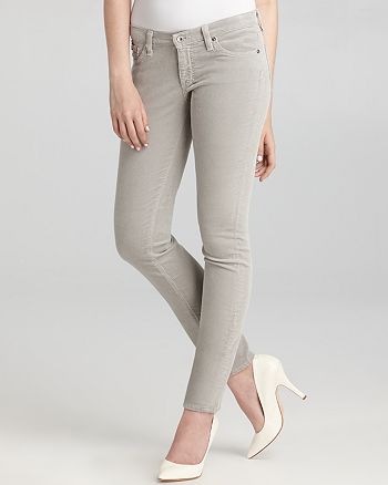 AG - The Stilt Corduroy Pants in Suede Grey