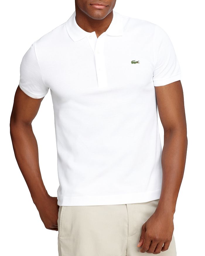 Lacoste Piqué Classic Fit Polo Shirt In White