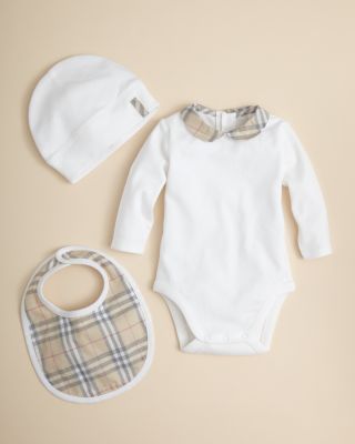 Burberry Infant Girls' Bodysuit, Hat 