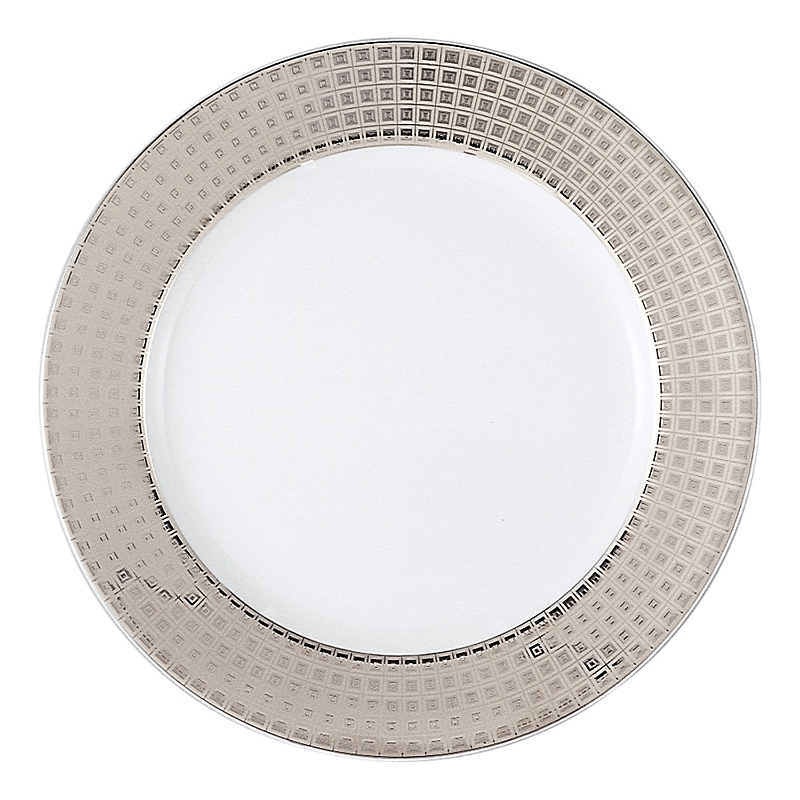 Bernardaud Athena Accent Salad Plate In Platinum