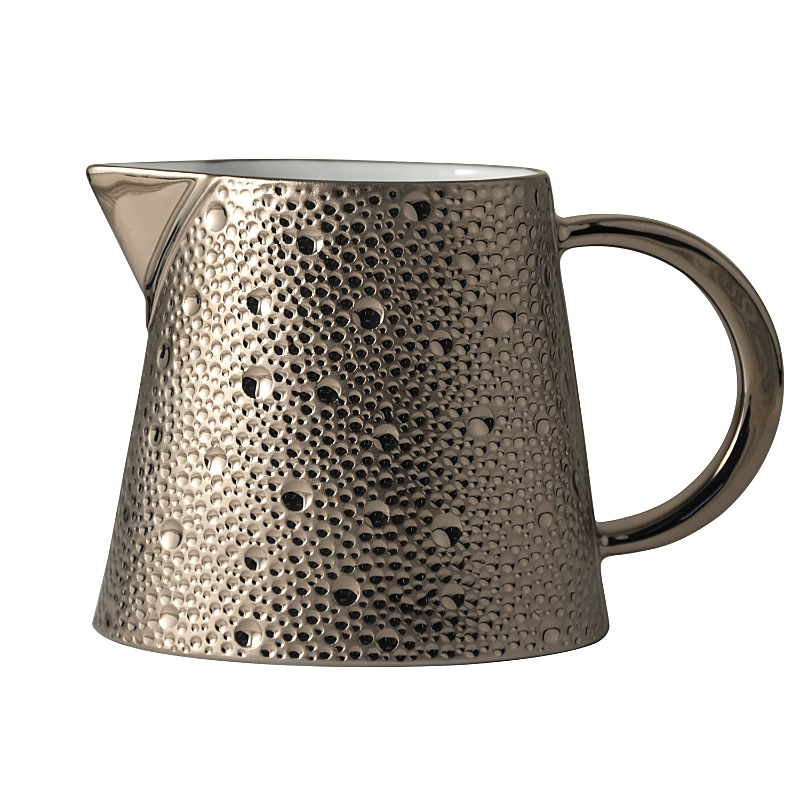 Bernardaud Ecume Platinum Creamer In Platinum