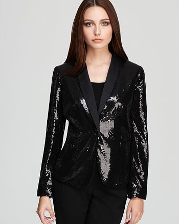 Calvin Klein Sequin Jacket | Bloomingdale's