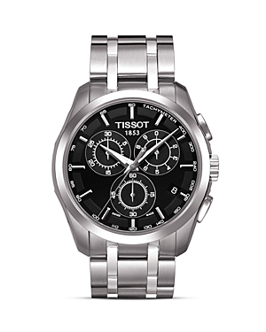 Tissot Couturier Men's Black Chronograph Stainless Steel Watch, 41mm Tissot Couturier Men's Black Chronograph Stainless Steel Watch, 41mm