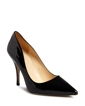 kate spade new york Licorice Patent High-Heel Pointed Toe Pumps ...