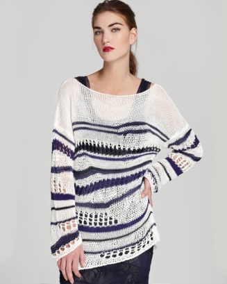 Jean Paul Gaultier Sweater - Open Weave Pullover | Bloomingdale's