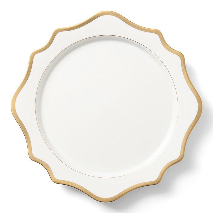 Anna Weatherley Antique White With Gold Charger In White/gold